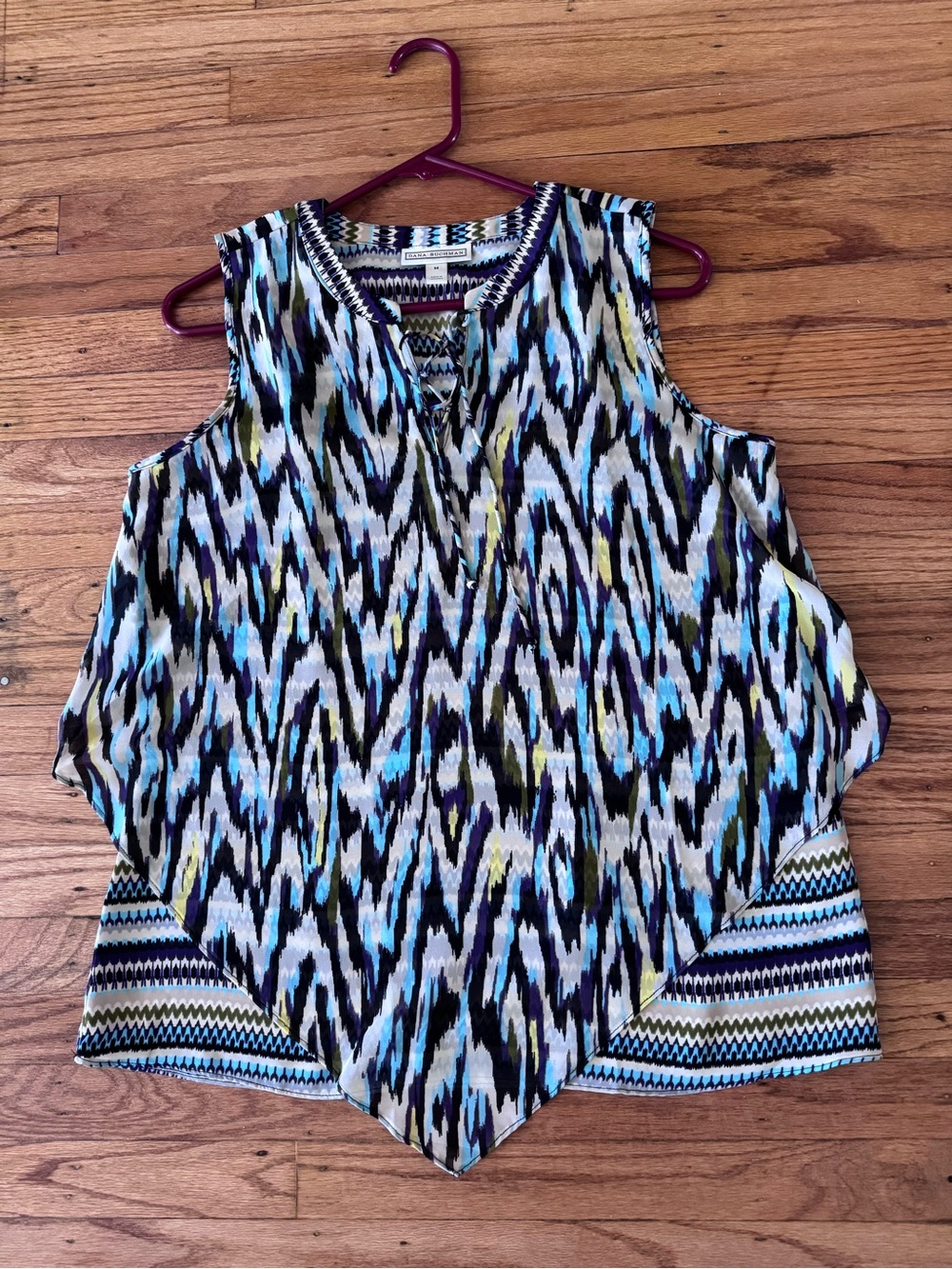 Dana Buchman Women’s Sleeveless Tunic Blouse Top Size Medium
